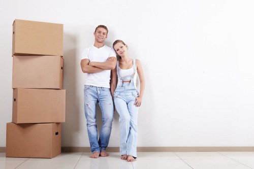 Removal team preparing a property move in Poplar