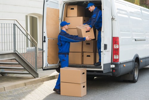 Office relocation with man and van service in Poplar commercial area