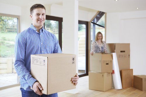 Professional movers handling residential furniture removals in Poplar