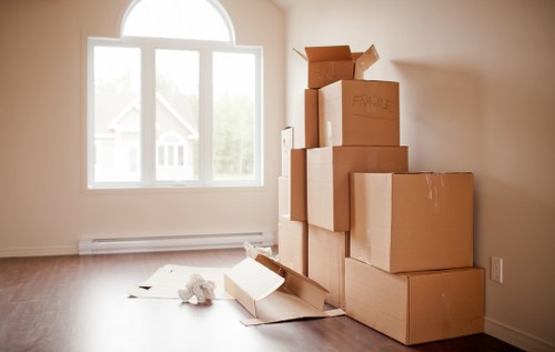 Poplar Removals staff following a safety policy during a move